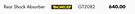 Monroe Rear Shock Absorber For Chevrolet Utility 1.4/1.8 2011-2018 GT2082