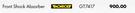 Monroe Front Shock Absorber For Chevrolet Utility 1.4/1.8 2011-2018 GT7417