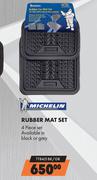 Michelin Rubber Mat Set (4 Piece Set) TT8421 BK/GR
