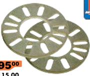 Auto Gear Aluminium Wheel Spacers WHS3-3mm Per Pair