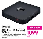 Ematic 4K Ultra HD Android TV Box