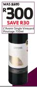 L'Avenir Single Vineyard Pinotage-750ml