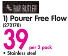 Stainless Steel Pourer Free Flow-Per 2 Pack