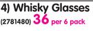 Whisky Glasses-Per 6 Pack