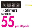 Stirrers-Per 50 Pack