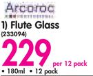 Arcoroc Flute Glass-180ml Per 12 Pack