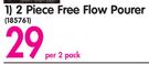 2 Piece Free Flow Pourer-Per 2 Pack