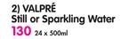 Valpre Still Or Sparkling Water-24x500ml 