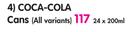 Coca-Cola Cans(All Variants)-24x200ml