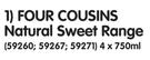 Four Cousins Natural Sweet Range-4x750ml
