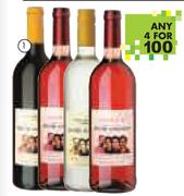 Four Cousins Natural Sweet Range-4x750ml