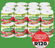 Twinsaver Econo Toilet Paper 1Ply-24's Pack