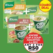 Knorr Cup A Soup Assorted-For Any 3 x 4 x 80g