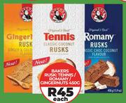 Bakers Rusk Tennis/Romany Gingernuts-450g Each