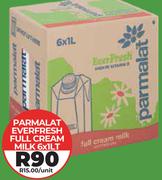 Parmalat Everfresh Full Cream Milk-6 x 1Ltr