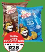Simba Chips Assorted-For Any 2 x 120g