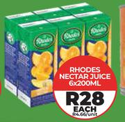Rhodes Nectar Juice-6 x 200ml