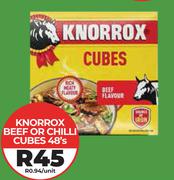 Knorrox Beef Or Chilli Cubes-48's Pack
