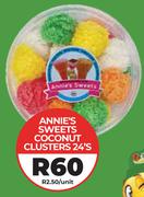 Annie's Sweets Coconut Clusters-24's Pack