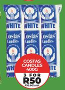 Costas Candles-For 3 x 400g