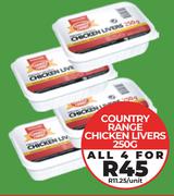 Country Range Chicken Livers-For All 4 x 250g