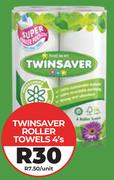 Twinsaver Roller Towells-4's Pack