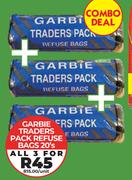 Garbie Traders Pack Refuse Bag 20's Pack-For All 3