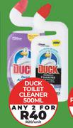 Duck Toilet Cleaner-For Any 2 x 500ml