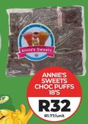 Annie's Sweet Choc Puffs-18's Pack