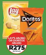 Lay's 48 x 36g Or Doritos 48 x 45g-Each