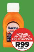 Savlon Antiseptic Liquid-6 x 75ml