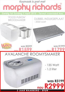 Tafelberg Furnishers : Morphy Richards (Until 5 April 2015), page 1
