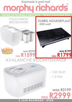 Tafelberg Furnishers : Morphy Richards (Until 5 April 2015), page 1