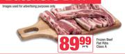 Frozen Beef Flat Ribs Class A-Per Kg