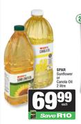 Spar Sunflower Or Canola Oil-2L