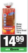 Mister Bread Brown Sliced Bread-700g