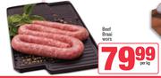 Beef Braai Wors-Per kg