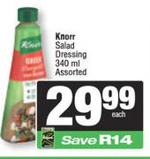 Knorr Salad Dressing Assorted-340ml Each