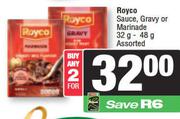 Royco Sauce, Gravy Or Marinade Assorted-For 2 x 32g-48g