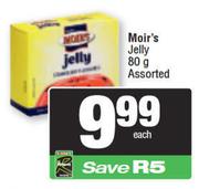 Moir's Jelly Assorted-80g Each