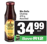 Mrs.Balls Chutney Assorted-470g