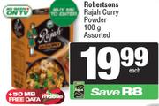 Robertsons Rajah Curry Powder Assorted-100g