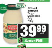 Crosse & Blackwell Tangy Mayonnaise Only-750g