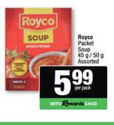 Royco Packet Soup Assorted-45g/50g Per Pack