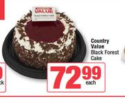 Country Value Black Forest Cake