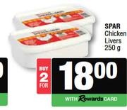 Spar Chicken Livers-For 2 x 250g