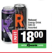 Reboost Energy Drink Assorted-For Any 2 x 500ml