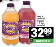 Daly's Premium Squash Assorted-1.5L