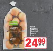 Spar Freshline Unpeeled Onions-2Kg