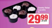 Country Value Cupcakes-6s Per Pack